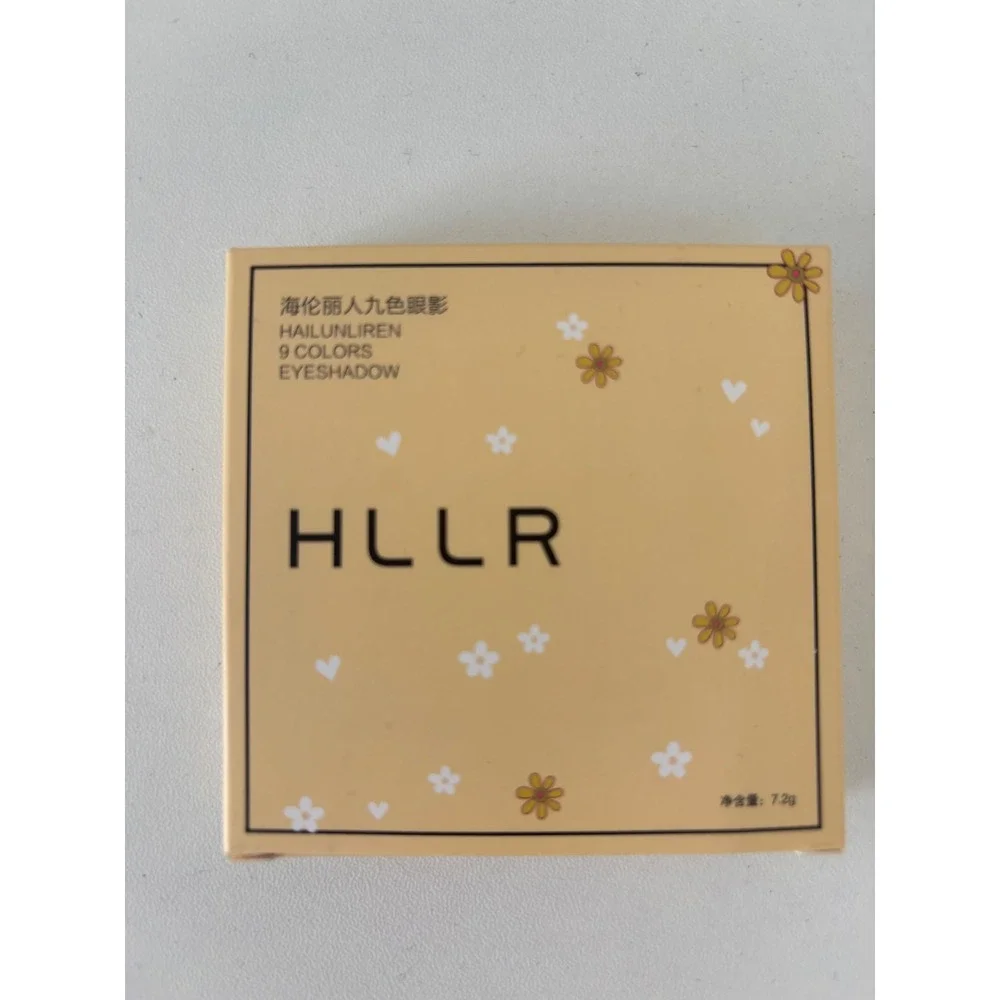 HLLR Hailunliren 9 Colors Eyeshadow Palette Floral Compact 7.2g New